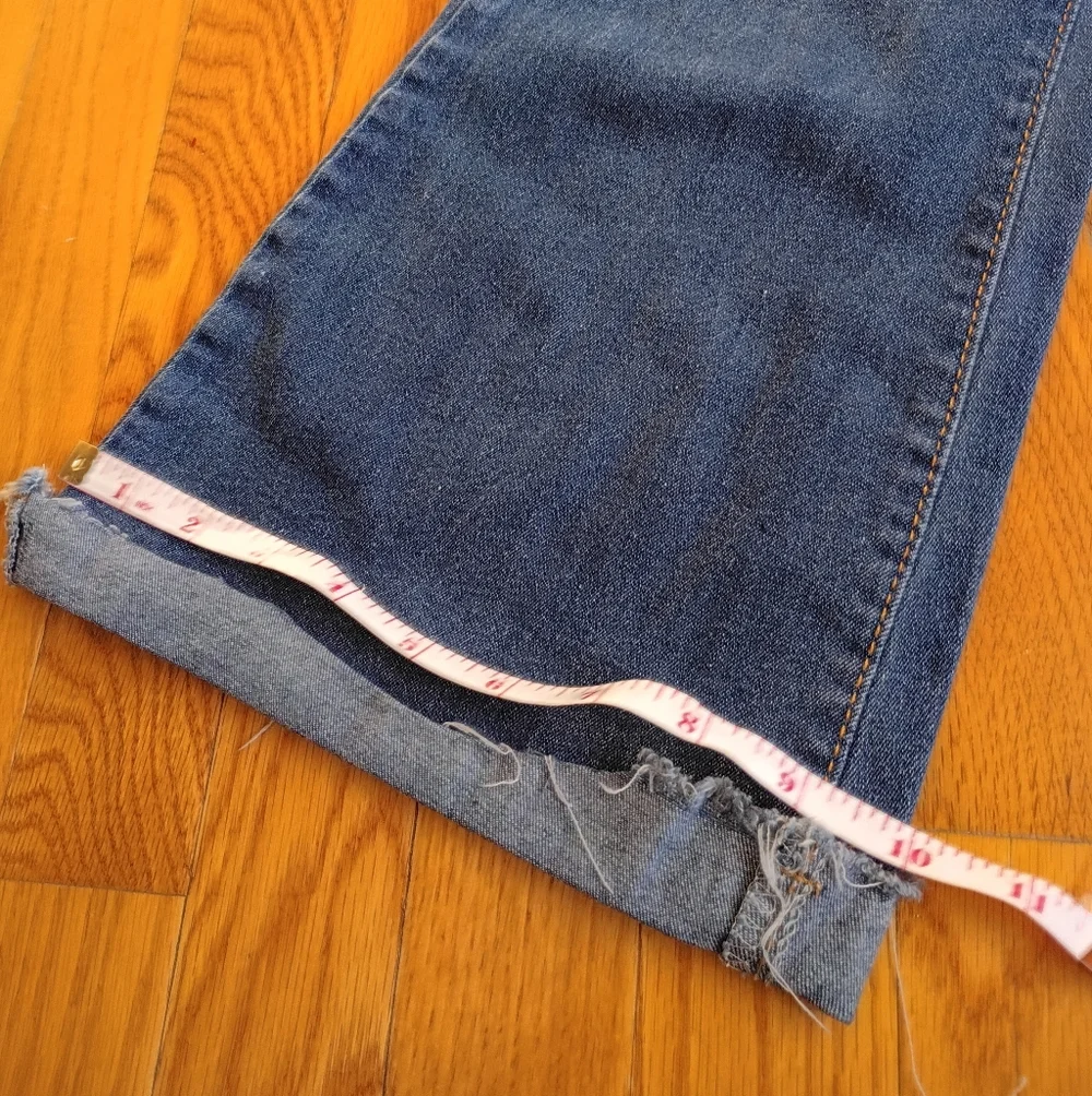 SHEIN SXY High Waist Ripped Raw Hem Flare Leg Jeans Size 21/Medium